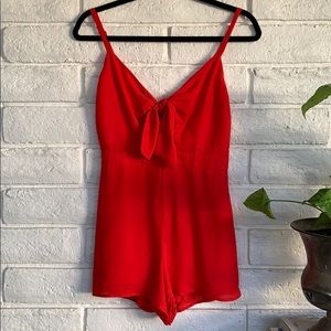 WILD HONEY - Cherry Red Romper
